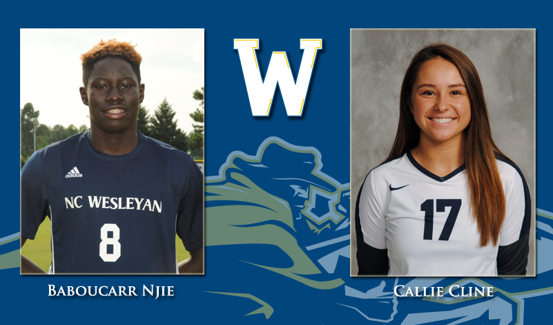 Wesleyan's Njie and Cline Earn USA South Weekly Honors