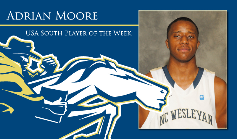 NCWC's Moore Named USA South MBB Player of the Week