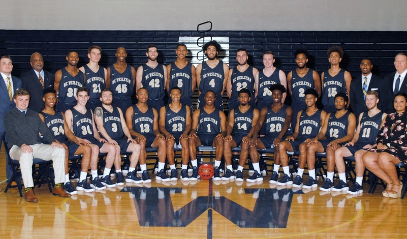 2017-18 N.C. Wesleyan Men's Basketball Team