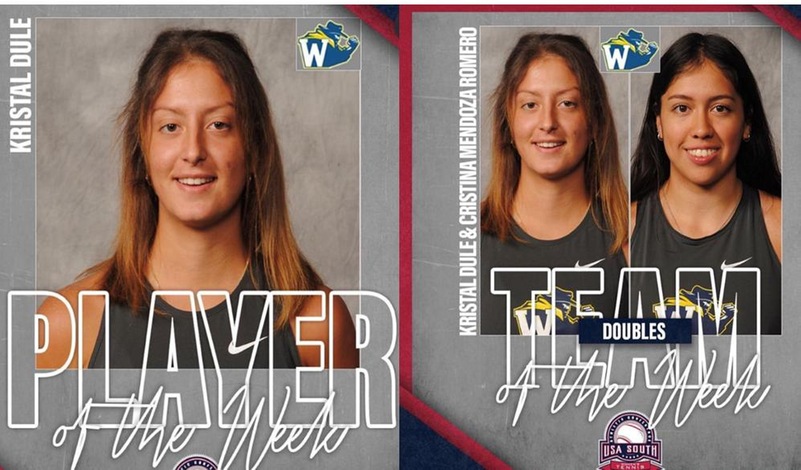 Women's Tennis Wins Player and Doubles Team of the Week