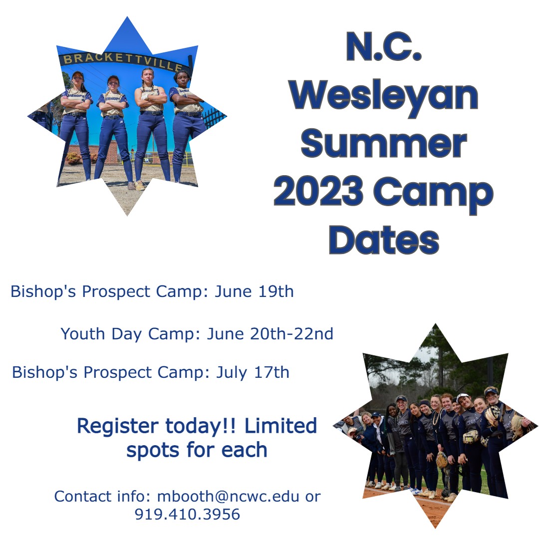 2023  N.C. Wesleyan Softball Camps