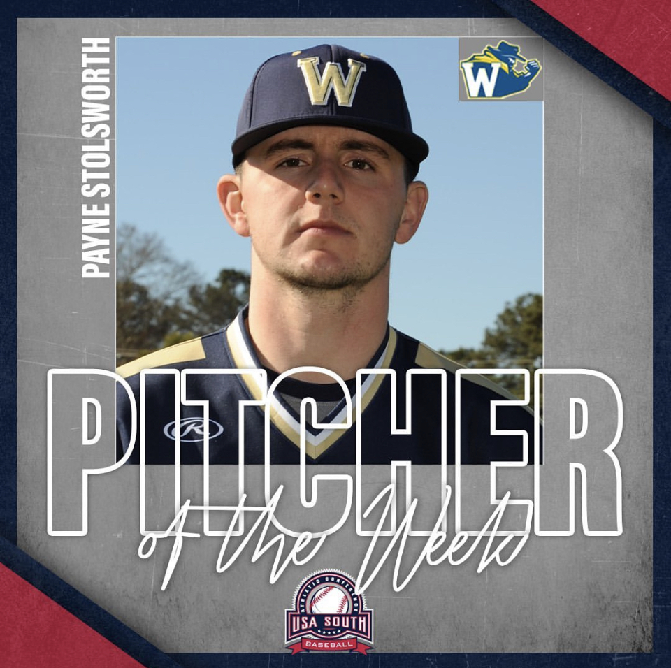 Payne Stolsworth Named USA South Pitcher of the Week