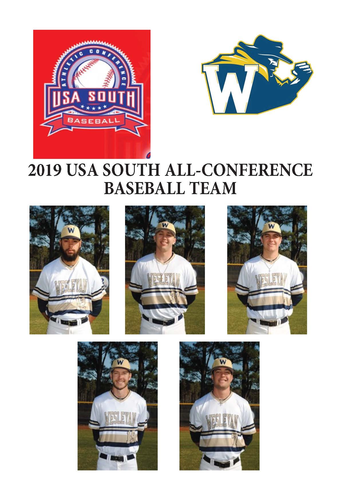 Baseball has 5 Named to All-Conference Teams