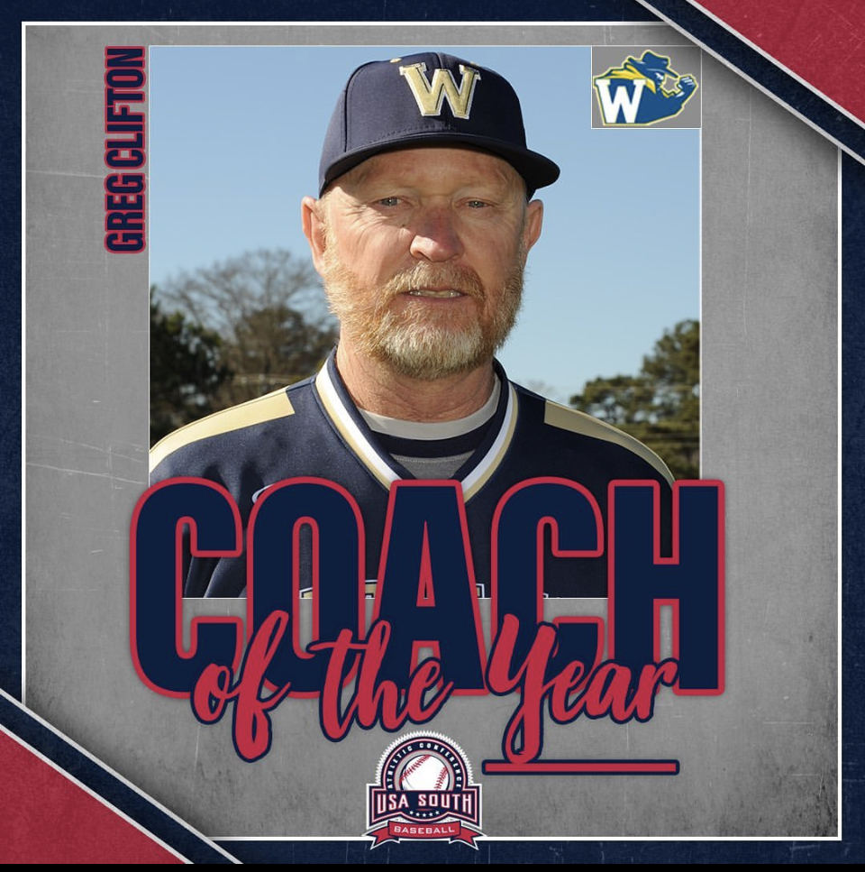 Greg Clifton Named USA South Coach of the Year