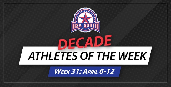 Tennis Dominates USA South Decade Athletes of the Week - Week 31 (April 6-12)