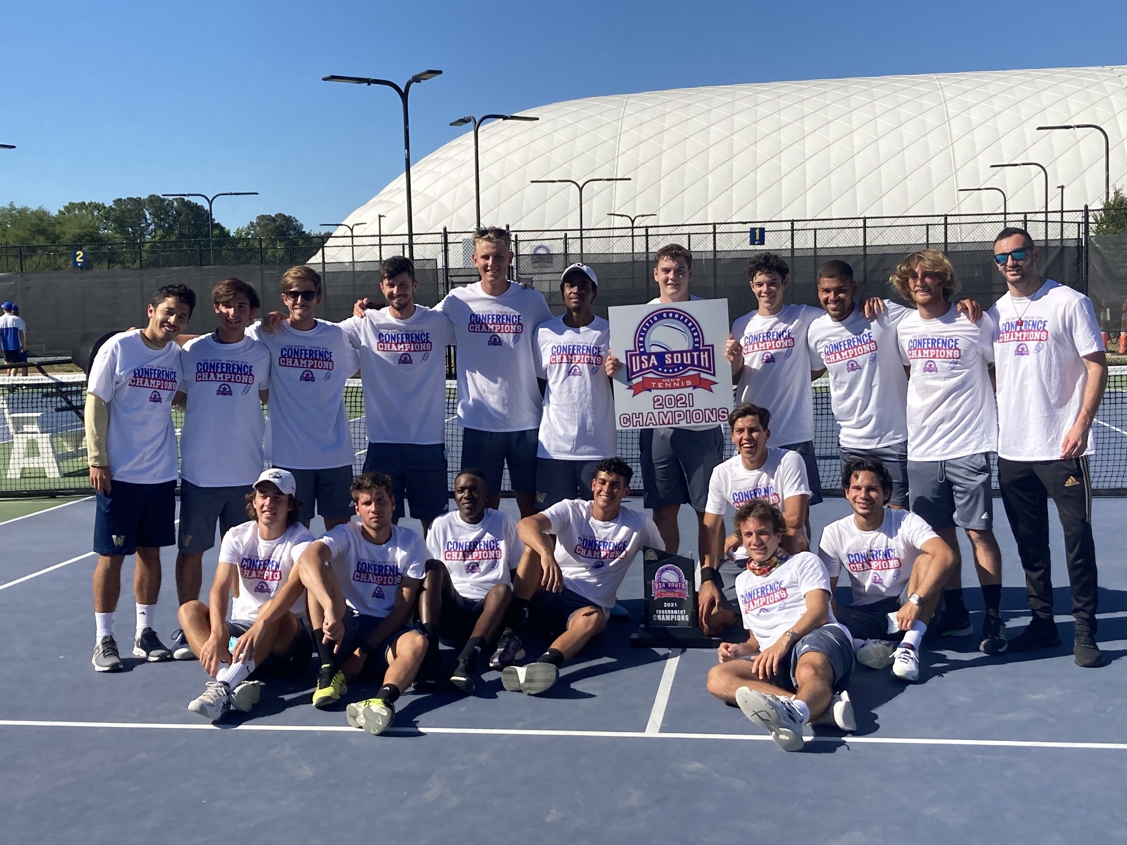 Men's Tennis Shuts Out Covenant for 12th Straight Conference Championship