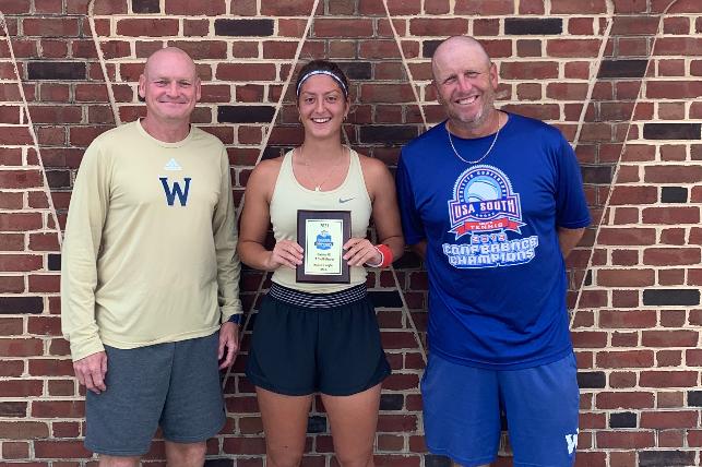 Coaches Brice and Rowe with runner-up Kristal Dule