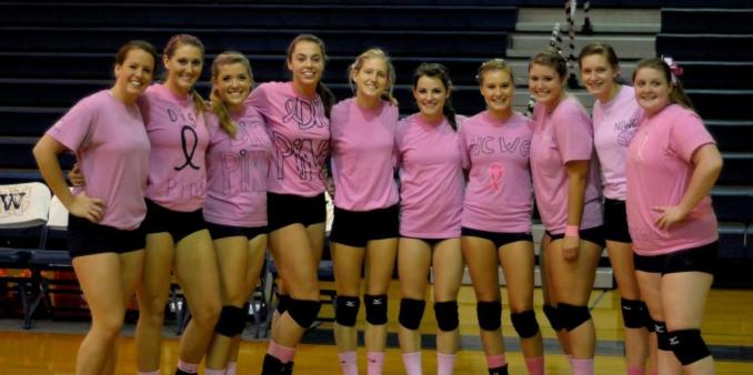 Bishops Pick Up 3-1 Win Victory on Dig Pink Night