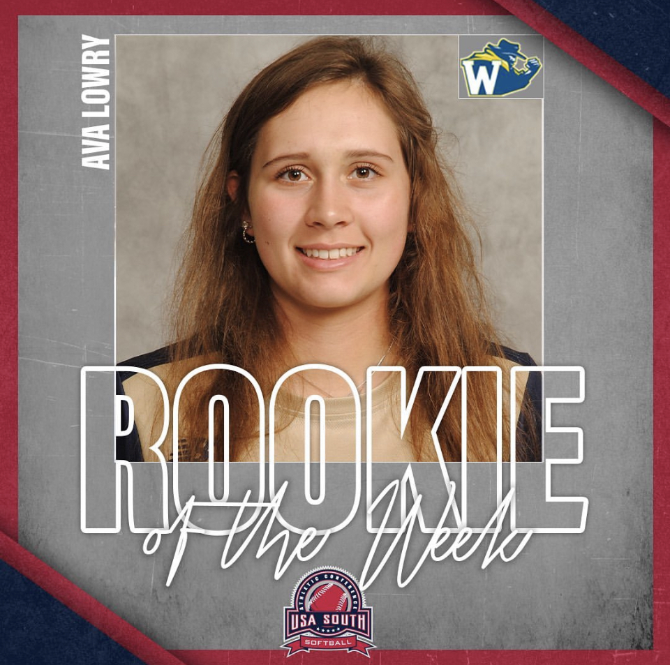 Ava Lowry Earns USA South Rookie of the Week Honors