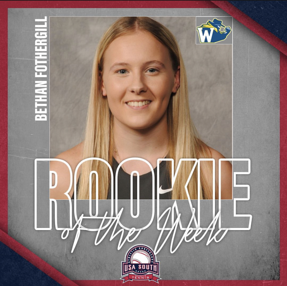 Bethan Fothergill Earns USA South Tennis Rookie of the Week Honors